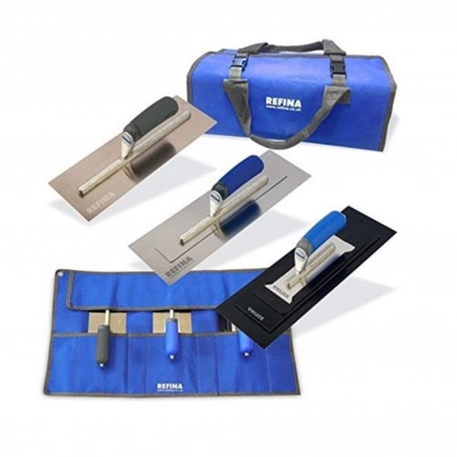 Refina Trowel Set Superflex / Plazi / Finatex & Holder