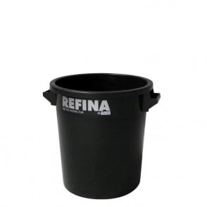 x-2 Plastic Mixing Tub 35L Black 390x410mm With Side Handles