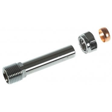 60mm Rigid Radiator Valve Extension Tail (15mm x 1/2" BSP)
