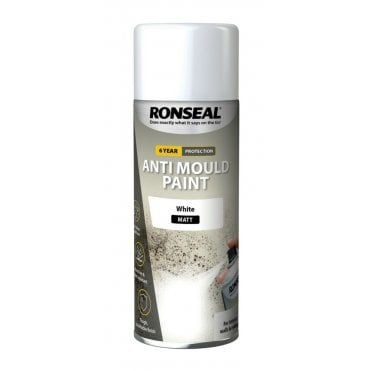 400ml Matt White 6-Year Anti-Mould Aerosol Spray Can