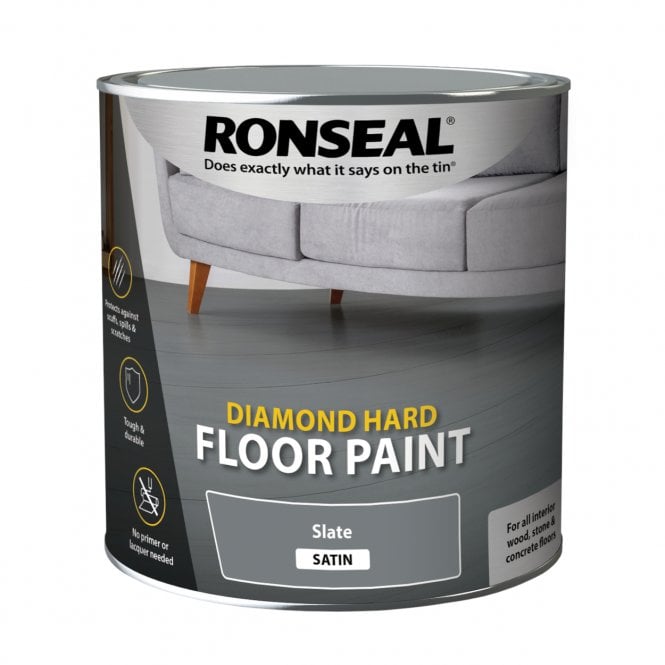 Ronseal Diamond Hard Floor Paint - Wood & Concrete Floors 750ml - 5L