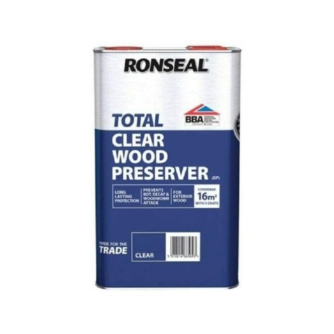 Ronseal Trade Total Wood Preserver Clear / Coloured