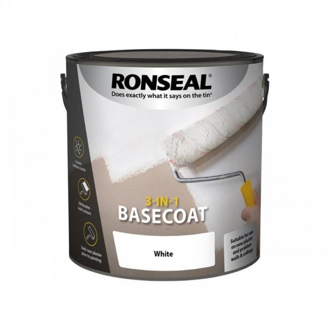 Ronseal White 3 in 1 Basecoat Paint