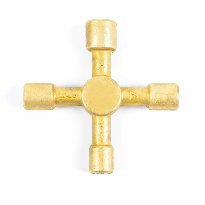 Rothenberger Brass Multi Purpose 4 Way Key - 80002