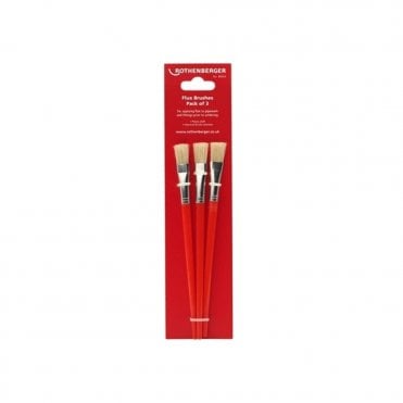 Plumber's Flux Paste Brush Pack of 3 Brushes - 80004