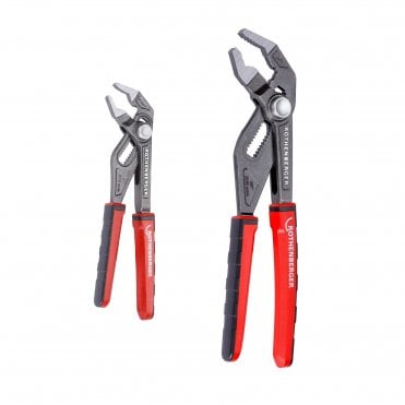 ROGRIP F 2K Twin Set Push Button Water Pump Pliers 2 Colour Grip - 7" & 10"