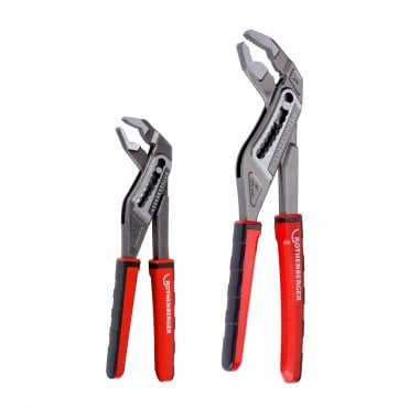 ROGRIP M 2K Twin Set Adjustable Water Pump Pliers 2 Colour Grip - 7" & 10"