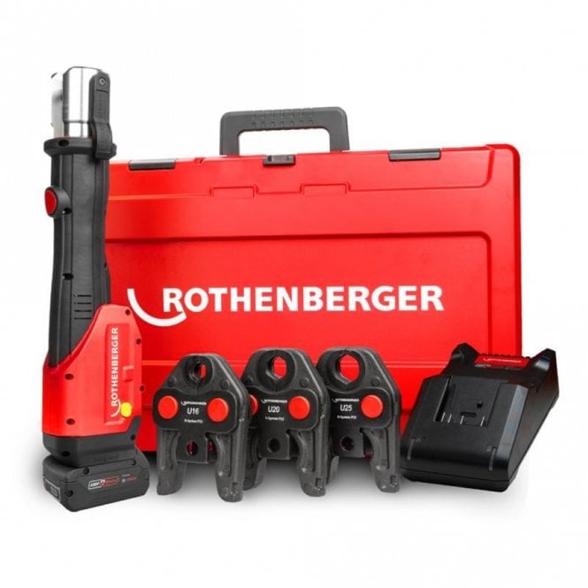 Rothenberger Romax 4000 Electro-Hydraulic Press Tool & U Profile Jaw Set 16-20-25mm UK AMP - 1000005057