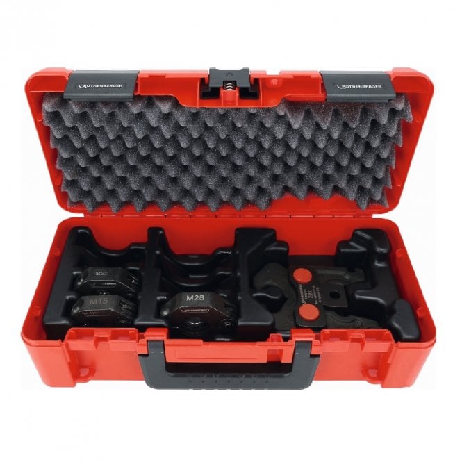 Rothenberger Romax Compact M Profile Press Ring Set with Actuator 15mm-22mm-28mm - 1000005055