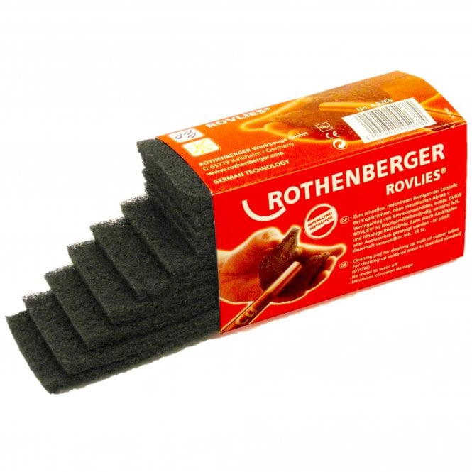 Rothenberger Rovlies Pipe Cleaning Pads (Pack of 10)