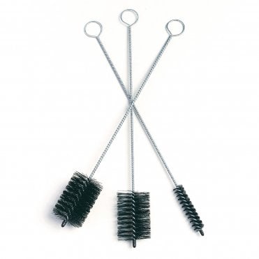 Set of 3 400mm Long Flue Cleaning Brushes Nylon Bristle - 67078