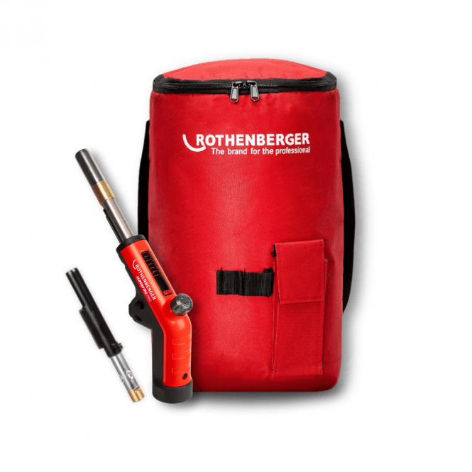 Rothenberger SUPERFIRE PRO Soldering Torch with Cool Tip Burner & Hot Carry Bag Kit