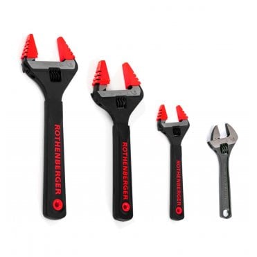 Wide Jaw Adjustable Wrench with Jaw Protectors