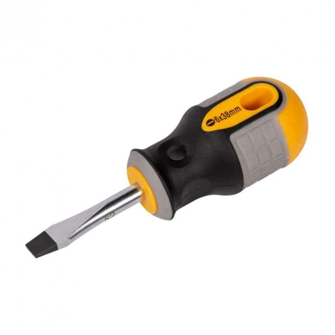 Roughneck Flared Screwdriver 6mmx38mm Stubby