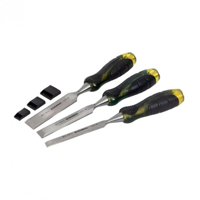 Roughneck Pro 100 Wood Chisel Set 3Pc Blister
