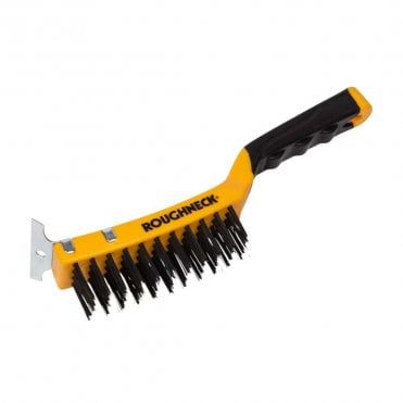 Soft grip C/S Wire Brush 12" Scraper