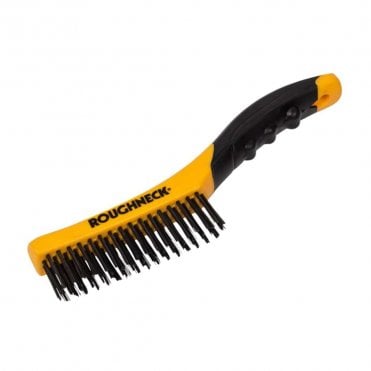 Soft grip Shoe Handle Wire Brush 10"