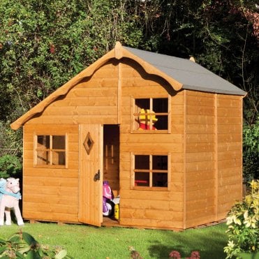 Childs Play Dipped Honey-Brown Playaway Swiss Cottage 2190 x 2500 x 2080mm