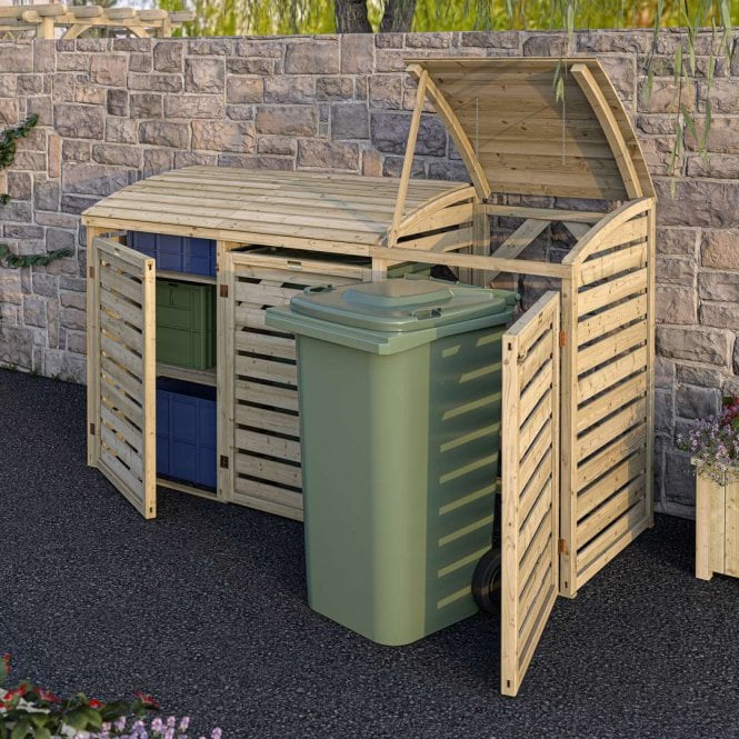 Rowlinson Classic Double Bin Store with Box Store