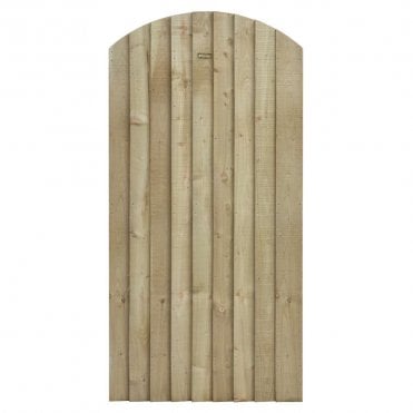 Featheredge Arch Top Wooden Gate