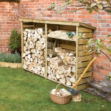 Garden-Tidy Pressure Treated Large Log Store 2290 x 1560mm