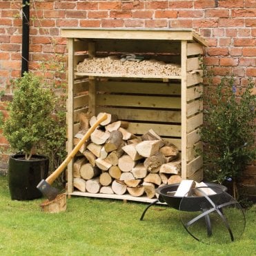 Garden-Tidy Pressure Treated Small Log Store 1170 x 1560mm