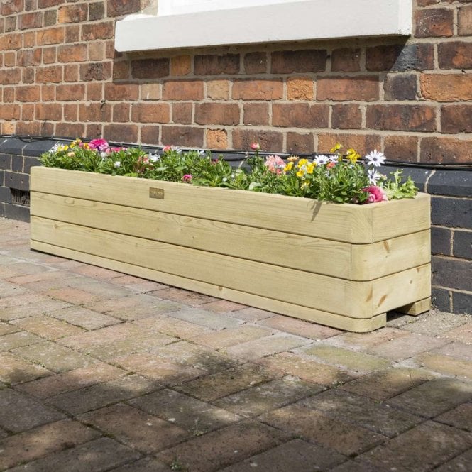Rowlinson Grow-Your-Own Marberry Patio Planter 1500 x 300mm