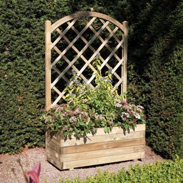 Grow-Your-Own Rectangular Planter with Lattice 420 x 900mm