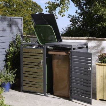 Oak Chelsea Double Bin Store