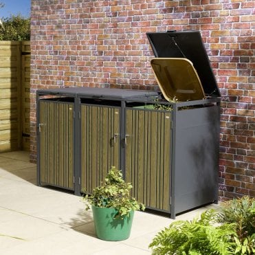 Oak Wimbledon Triple Bin Store