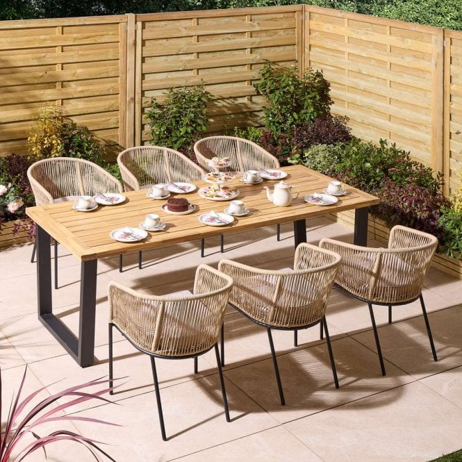 Rowlinson Oslo 6 Seat Dining Set with 2100mm Table