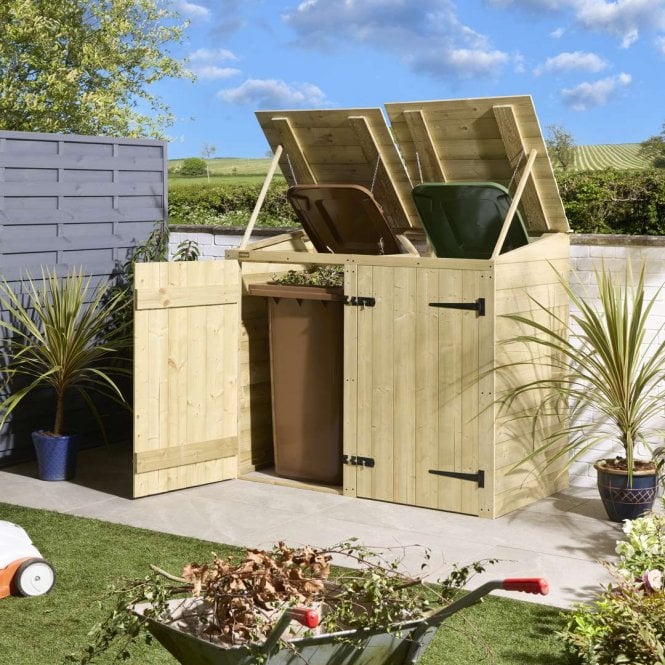 Rowlinson Premier Shiplap Double Bin Store