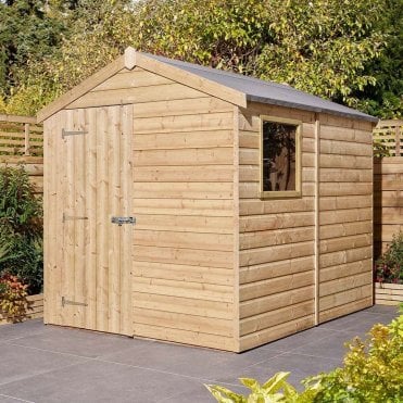 Premier Shiplap Single Door Apex Shed 6' x 8'