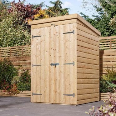 Premier Shiplap Windowless Double Door Pent Shed 4' x 4'