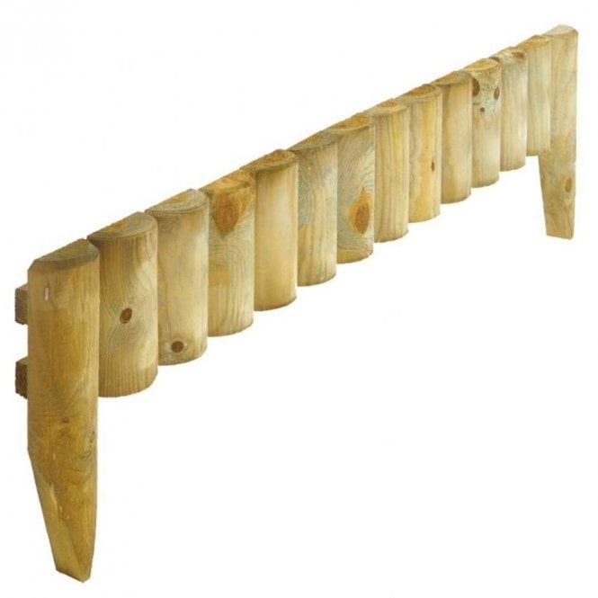 Rowlinson Pressure Treated Border Fence Edging Pack of 4