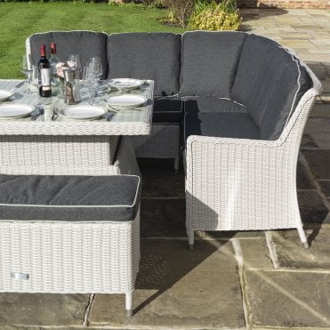 Prestbury Corner Dining Set Putty Grey