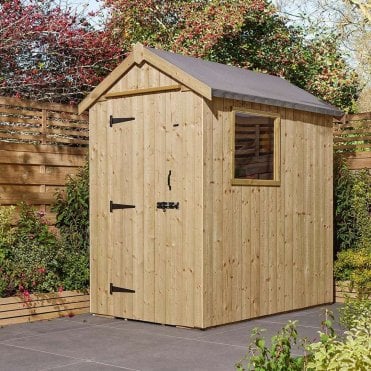 Signature Heritage T&G Single Door Apex Shed 4' x 6'
