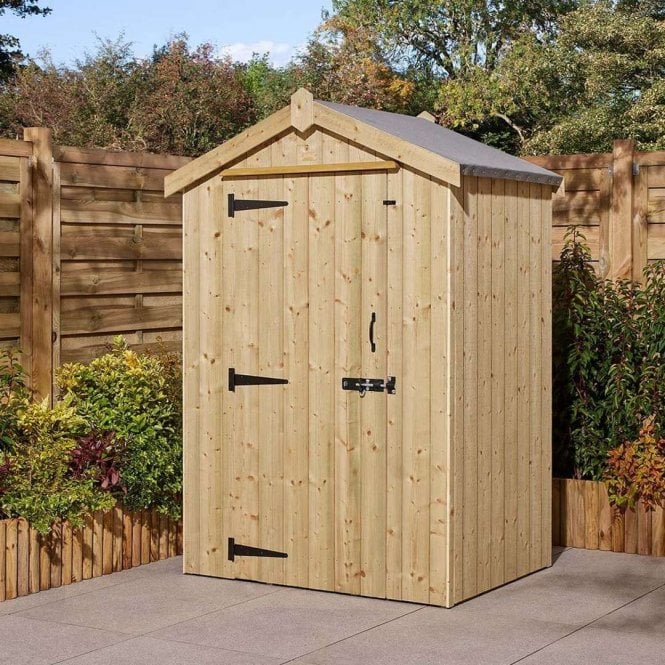 Rowlinson Signature Heritage T&G Windowless Single Door Apex Shed 4 x 3'