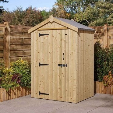 Signature Heritage T&G Windowless Single Door Apex Shed 4 x 3'