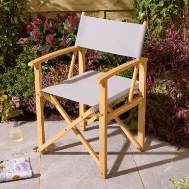 Slate Grey Ascot Folding Director's Chair