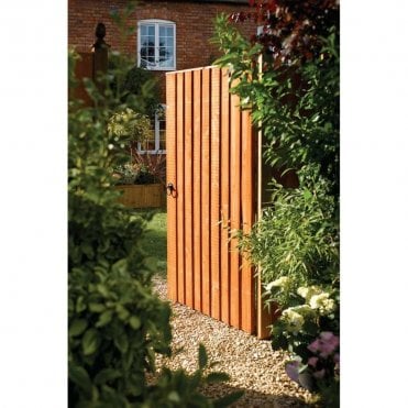 Traditional Dipped Honey-Brown Vertical Board Gate 915 x 1830mm