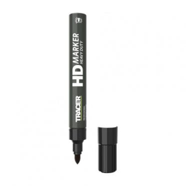 AHD1 Black Heavy Duty Permanent Marker Bullet Point