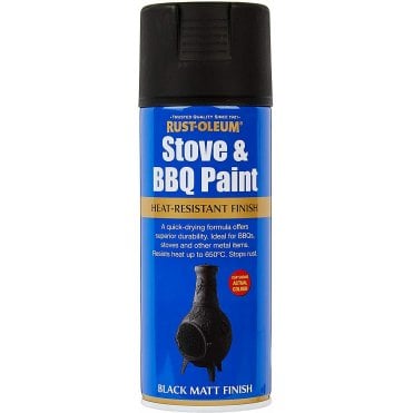 400ml Matt Black Stove & BBQ Paint