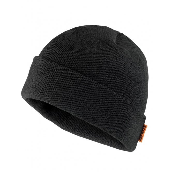 Scruffs Black Mens Thinsulate Knitted Beanie Hat
