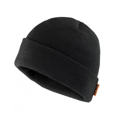 Black Mens Thinsulate Knitted Beanie Hat