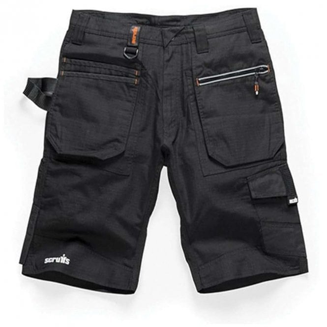 Scruffs Black Ripstop Trade Shorts
