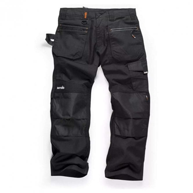 Scruffs Black Ripstop Trade Trousers