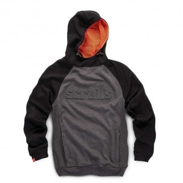 Granite/Black Embossed Logo Hoodie