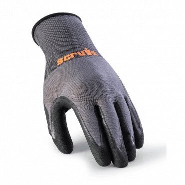 Grey Worker Gloves - 5-Pack - Various Sizes