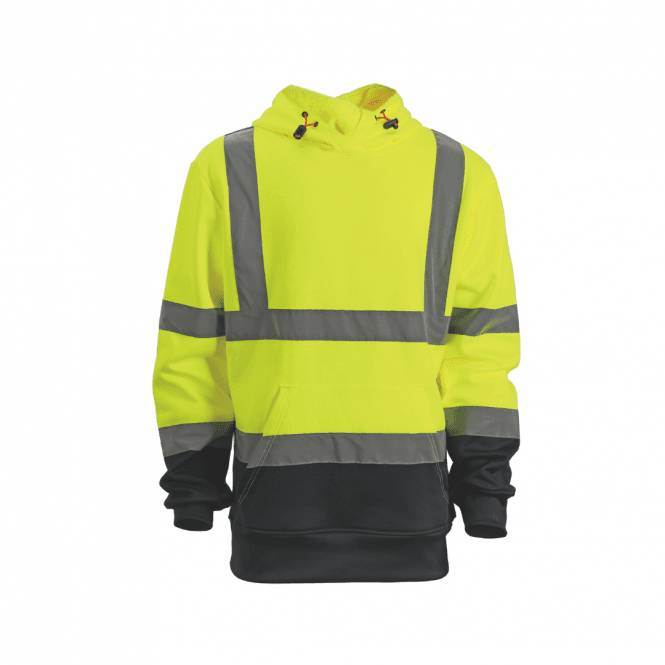 Scruffs High Visibility Yellow/Navy Hoodie - Various Sizes